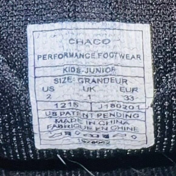 Chaco Outcross Outdoor Hiking Shoes Grey / Black / Red J180201 Youth 2 - Picture 10 of 12